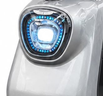 Farol LED com anel azul